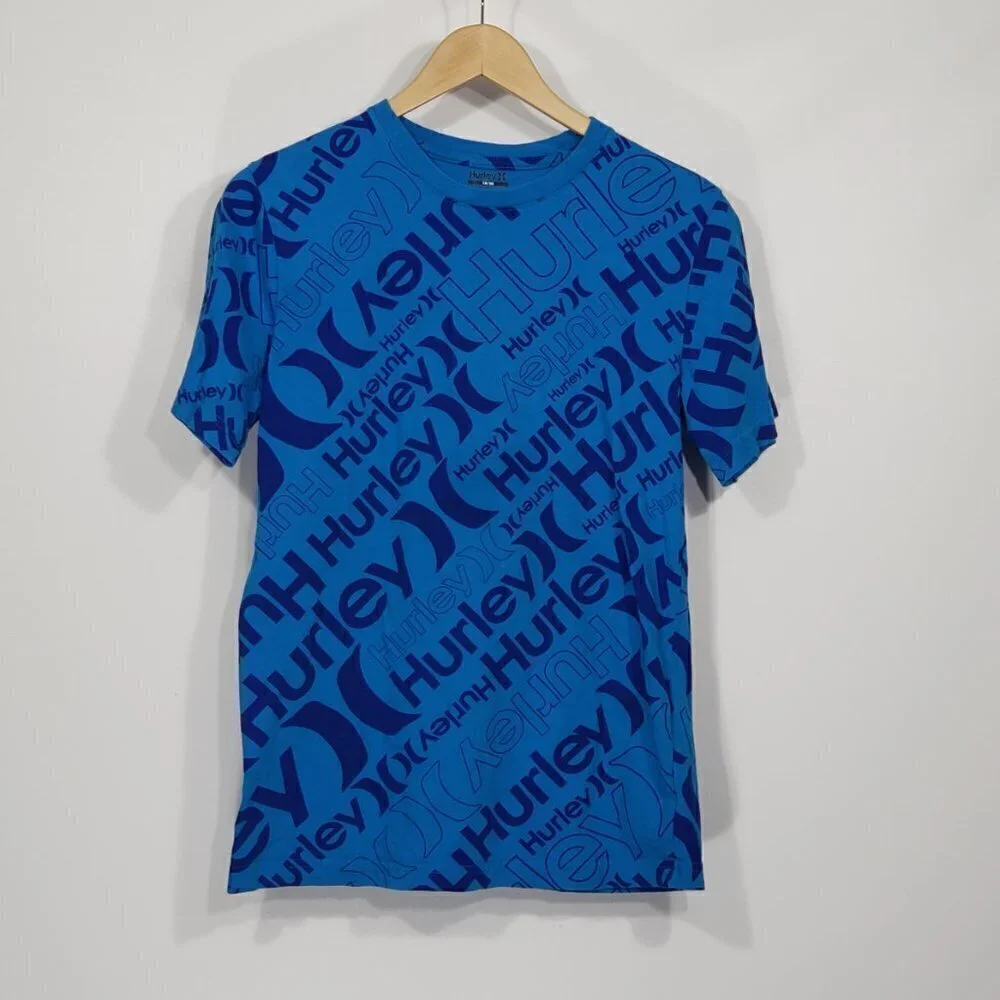 Youth Size 18/20 Blue Hurley Short Sleeve Tshirt Like new condition